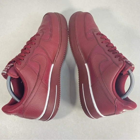 Nike Air Force 1 Low Team Red Sneakers Shoes AA4083-600; Men’s Sz 9 — Excellent! - Picture 5 of 15